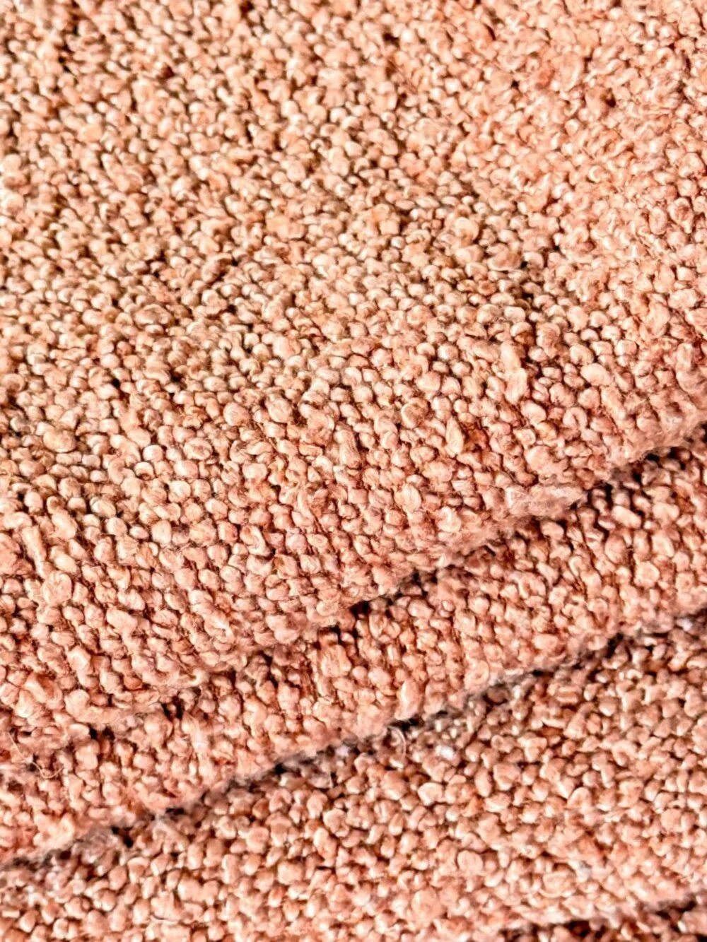 Cinnamon Brown Boucle Textured Euro Shams MCM Large Pillow Covers 26” Square